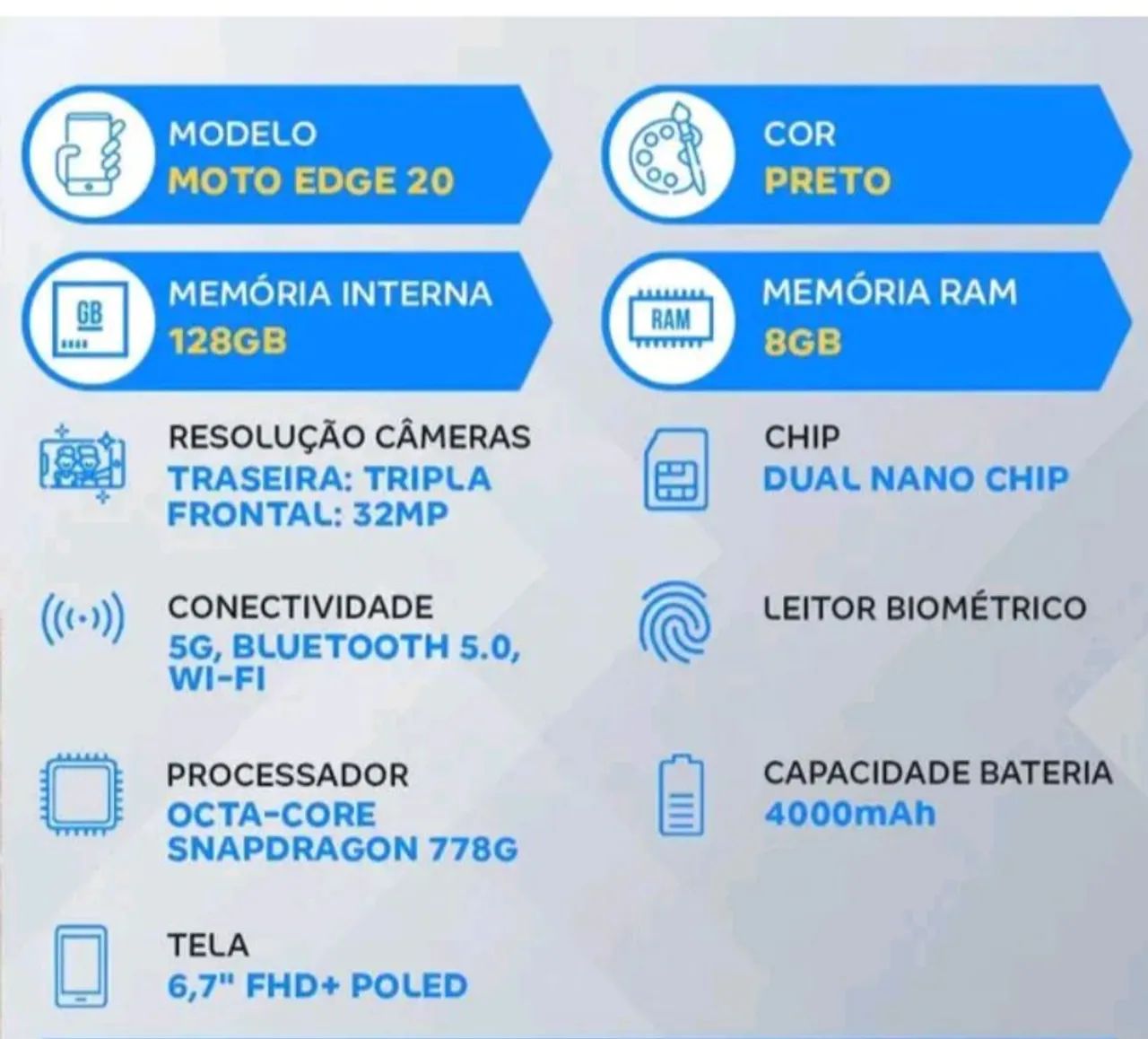 Motorola Edge 20 na caixa com NF (não é recondicionado) - Foto 2
