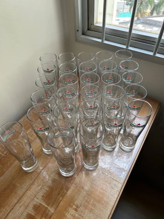 24 copos de 300 ml Heineken para cerveja ou chopp - Foto 2