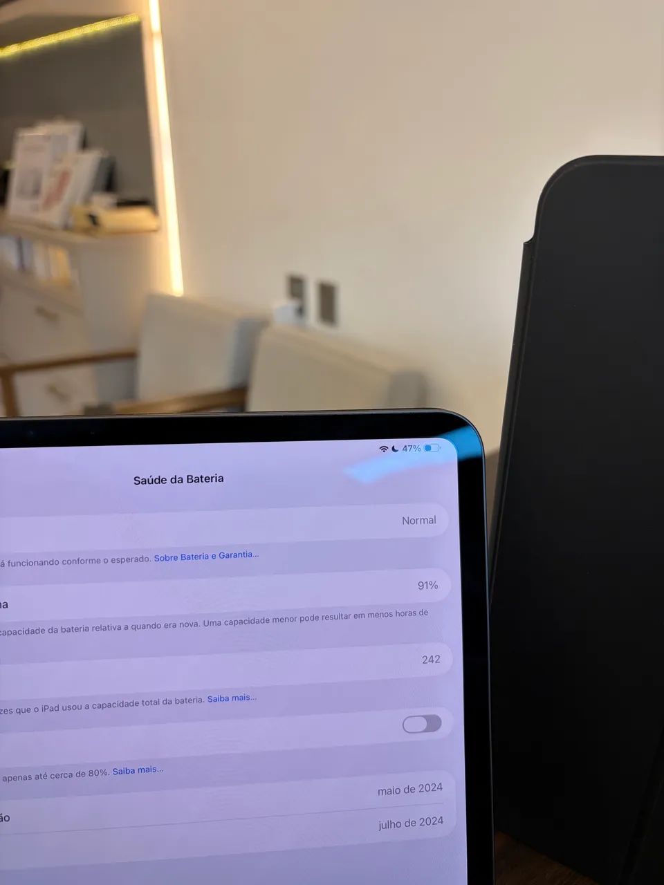 iPad Pro M4 256GB 11 Polegadas Preto Bateria 91% - Usado  - Foto 5