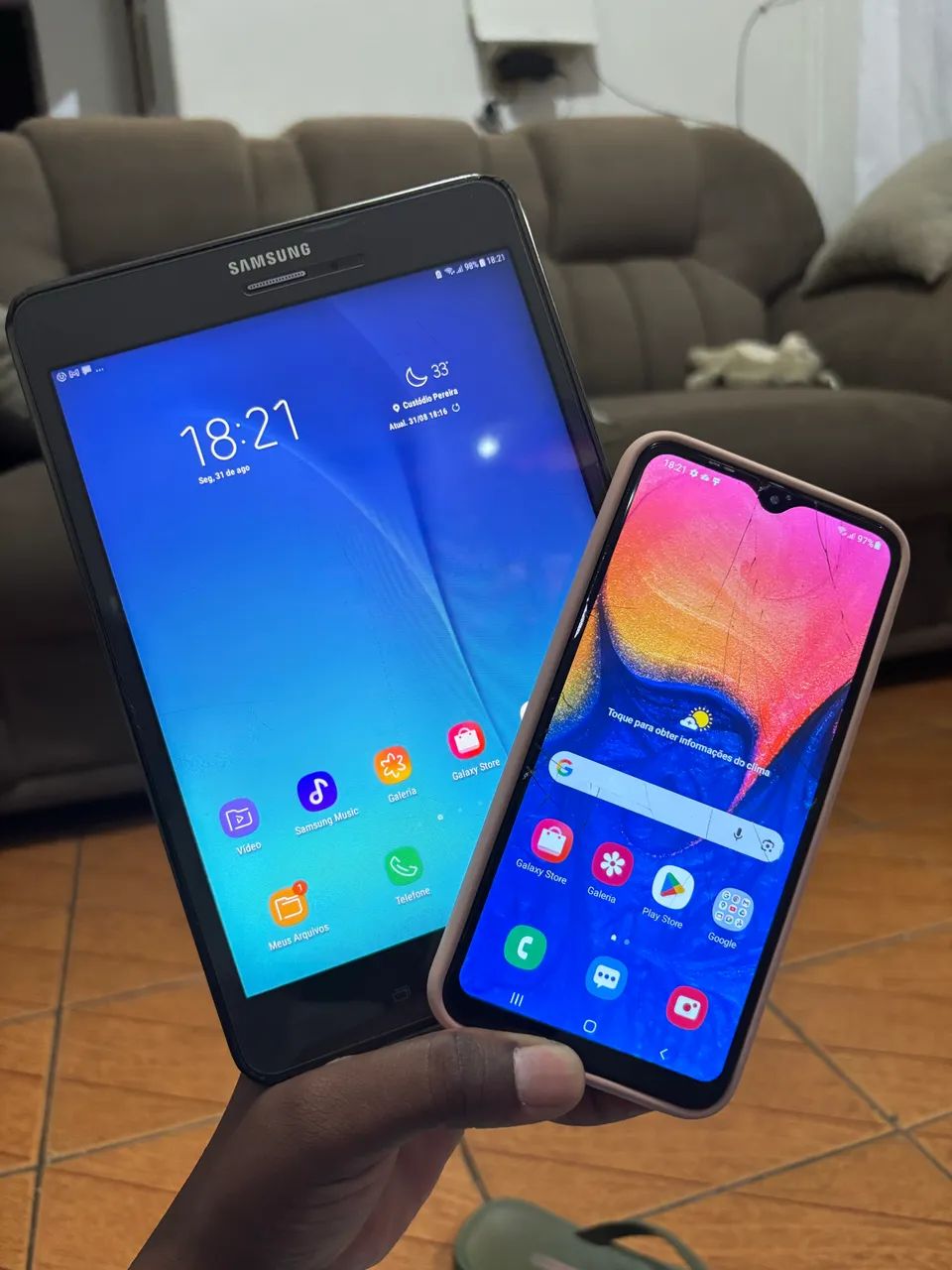 Samsung A10 + Samsung Tab A
