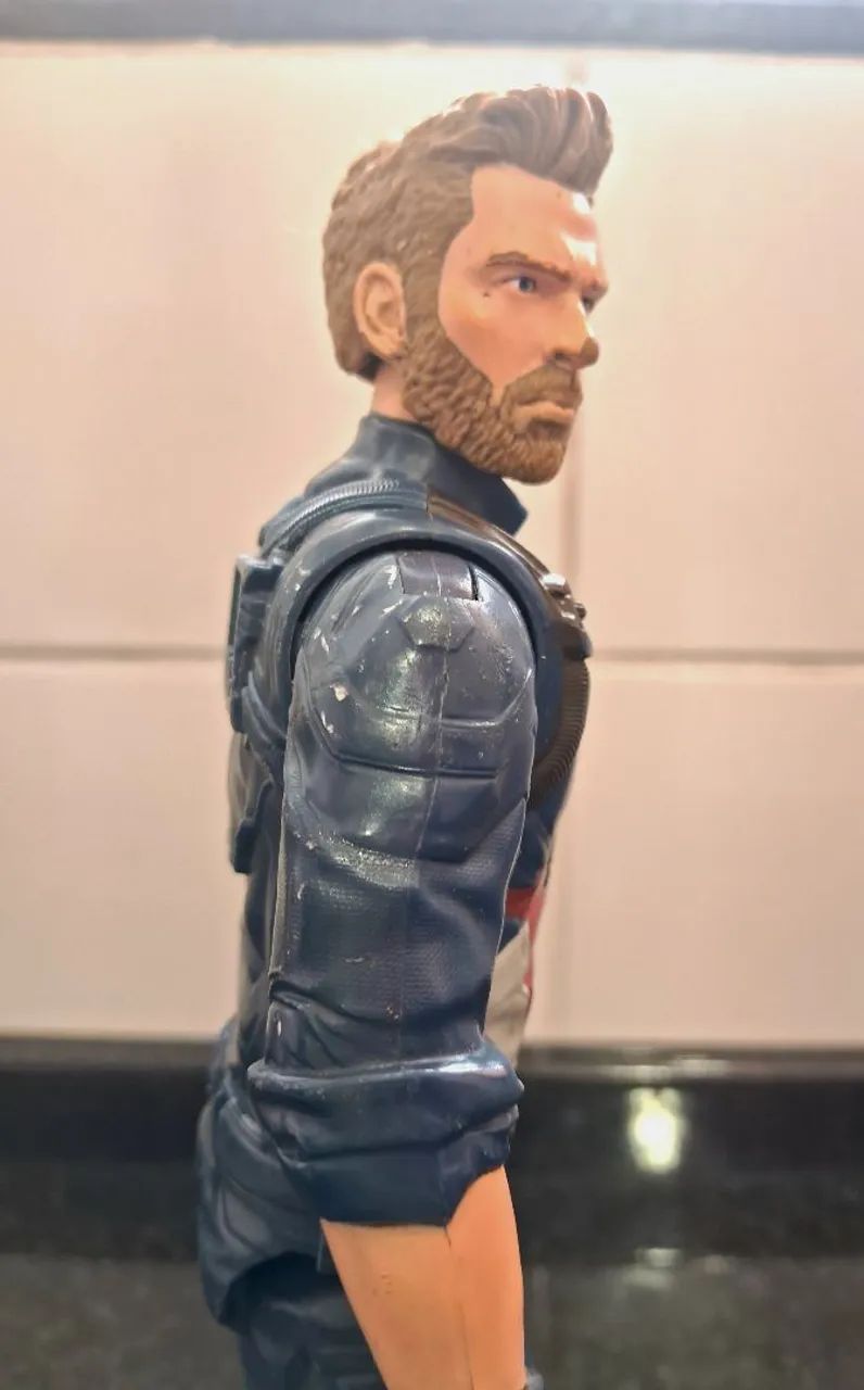Boneco Capitão América  Hasbro Usado  - Foto 4