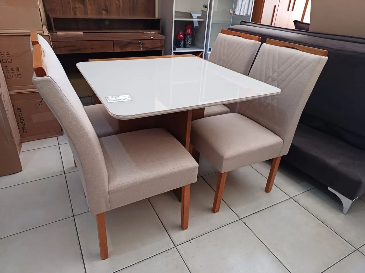 Jogo Completo De Mesa De Jantar Novo  - Foto 2