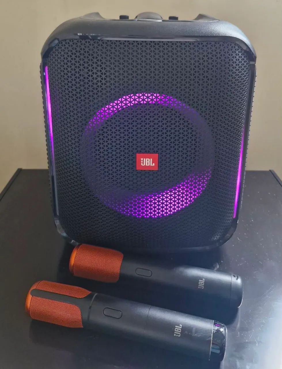 Caixa Partybox Encore JBL 2 Microfones  - Foto 2