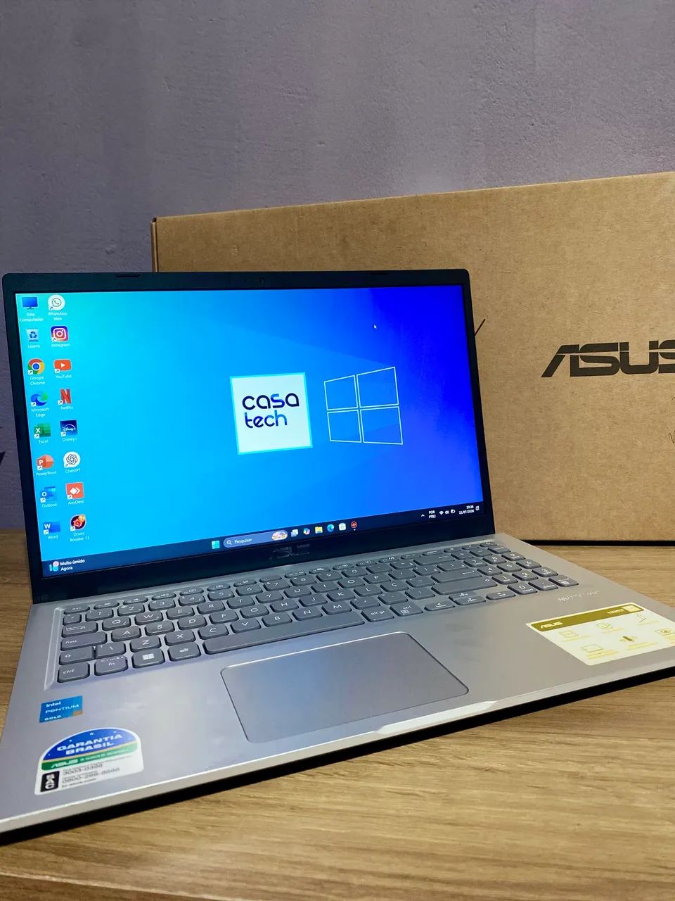 Notebook com todos programas, na garantia, parcelamento no cartão - Foto 3