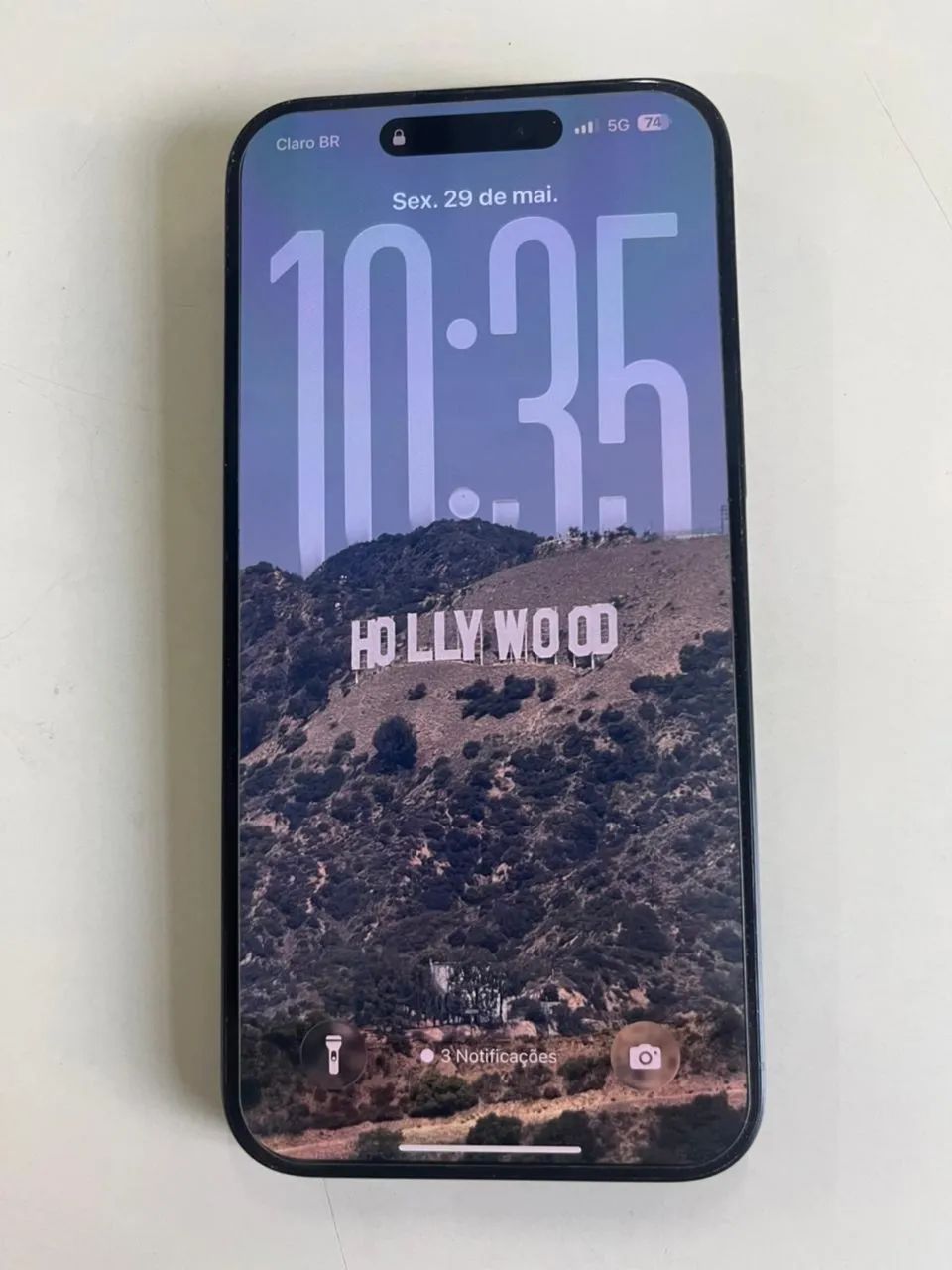 iPhone 15 pro max azul titânio 