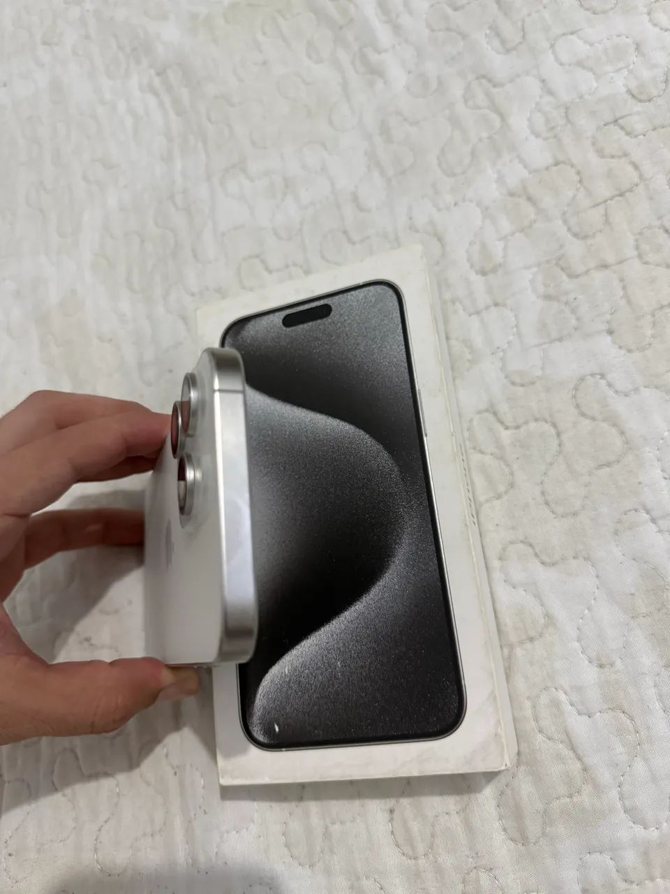 IPHONE 15 PRO MAX 256GB BRANCO - Foto 4