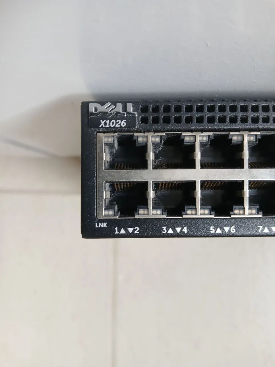 Switch Dell X26 24 portas gigabyte funcionando