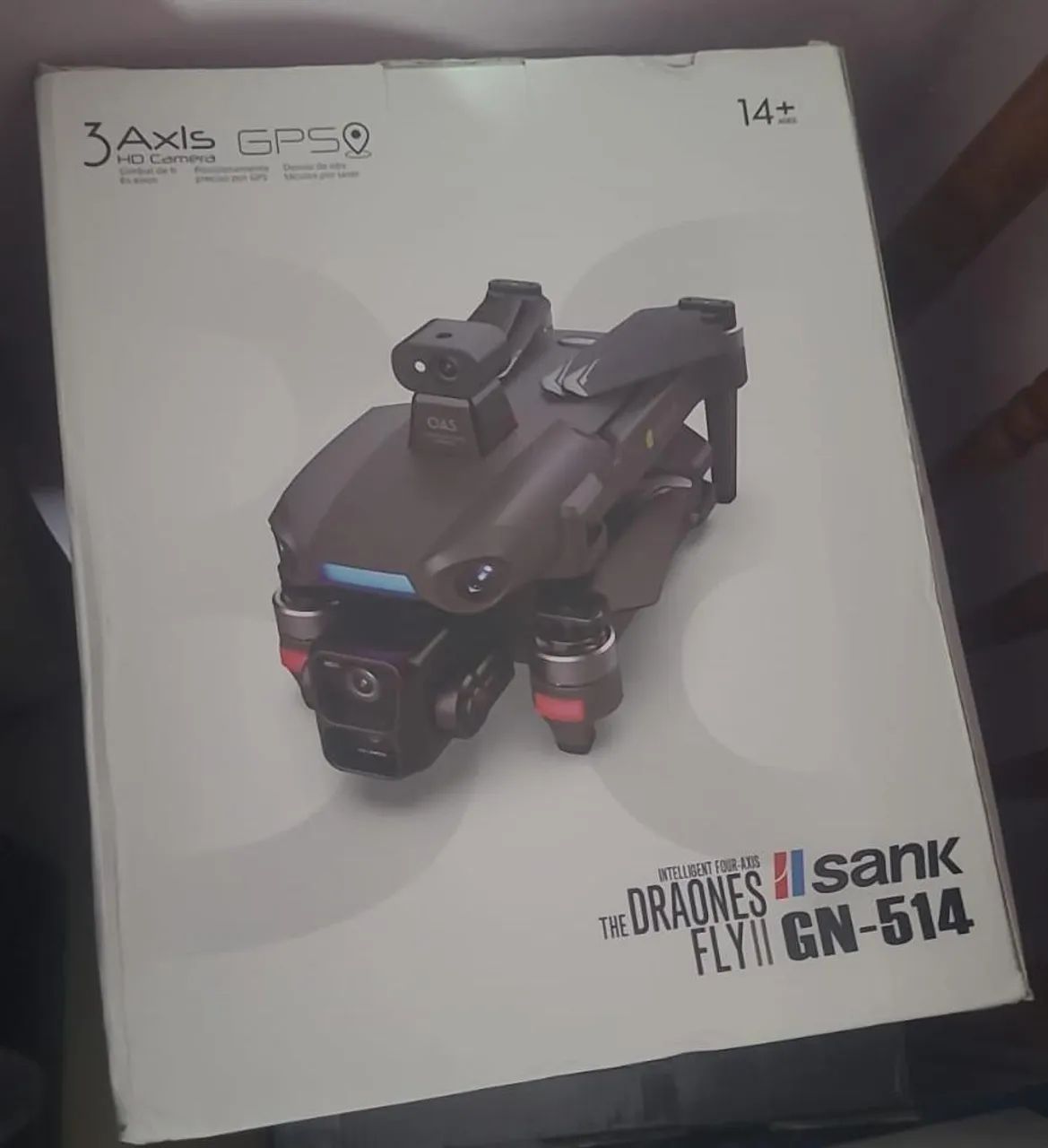 Drone Sank GN-514 4k real gimbal de 3 eixos