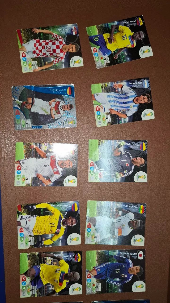 Cartas panini Adrenalyn copa 2014. Lote com 6 brilhantes - Foto 2