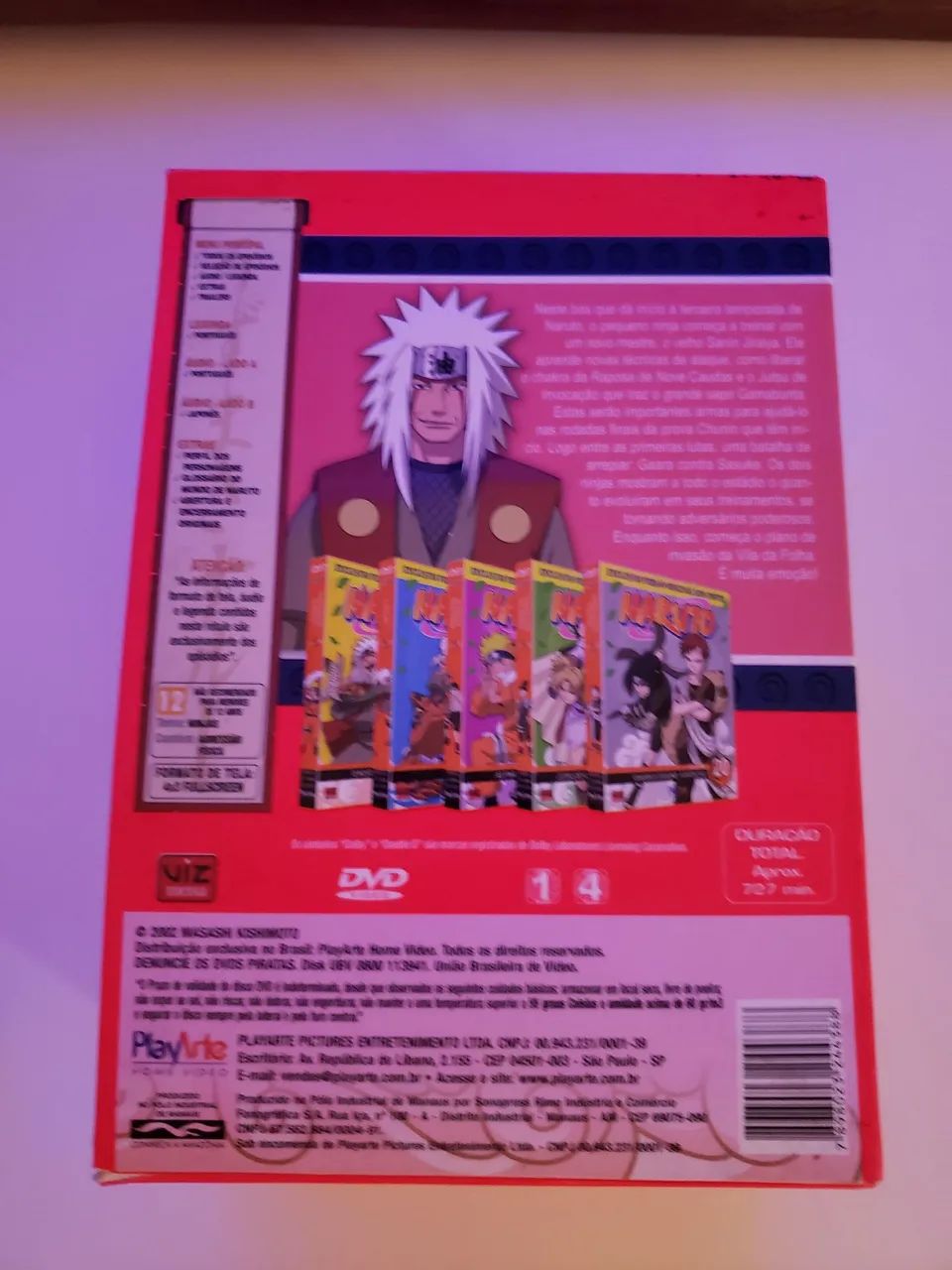 Box DVD Naruto - Volumes 16 ao 20 (PlayArte / Coleção Completa