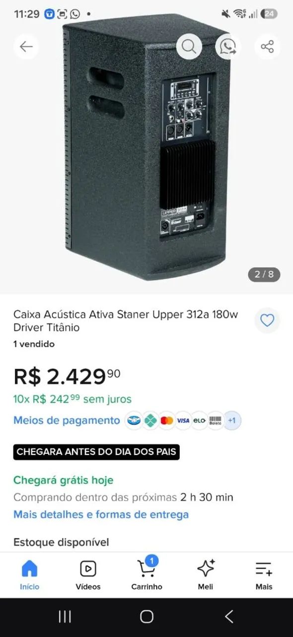 Troco caixa usada ativa de 12 polegadas em caixa JBL a bateria  - Foto 5