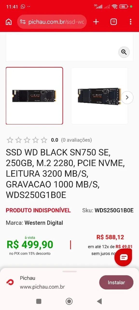 SSD M2 WD_BLACK 250GB - Foto 4