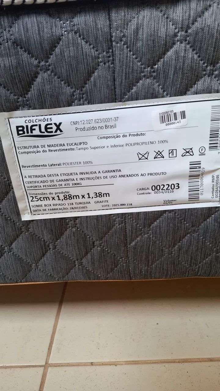 Cama box de casal com molas ensacadas - Foto 3