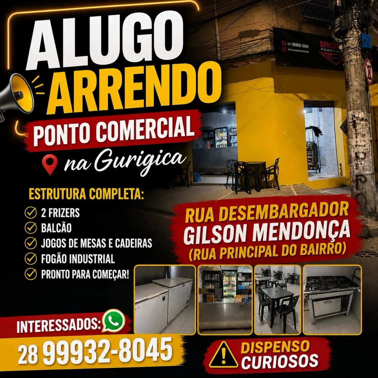 Arrendo ou alugo ponto comercial