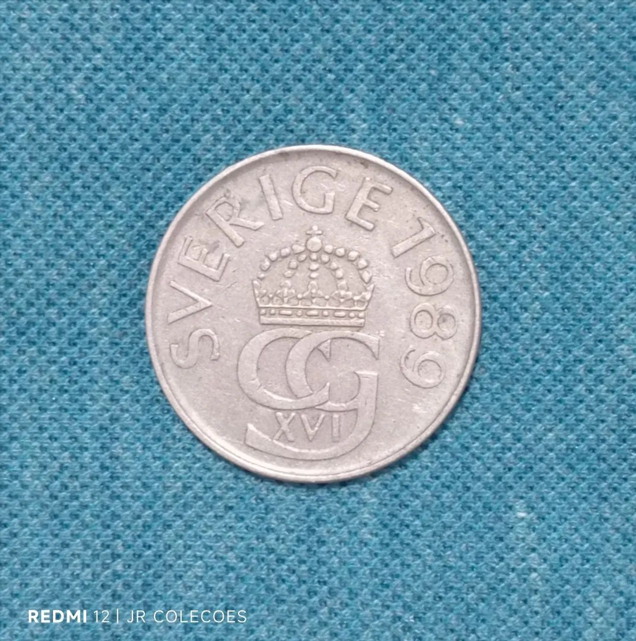 Cinco coroas suecas 1989