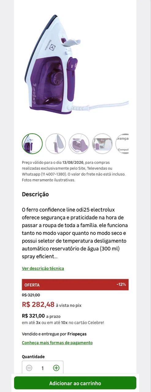 Ferro de passar - Foto 3
