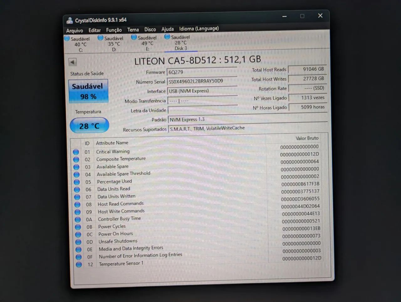 SSD NVMe LiteOn 512gb - Foto 3