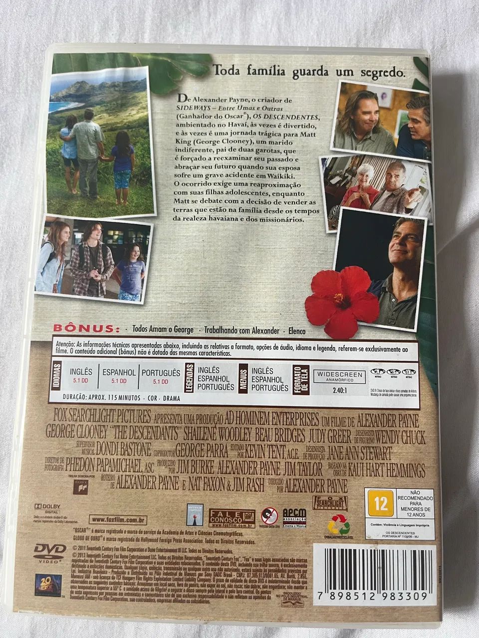 DVD Os Descendentes  - Foto 2