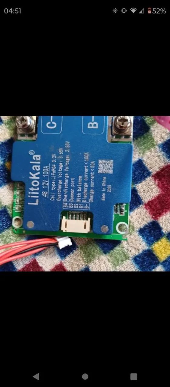 Bms lifepo4 12v 100a - Foto 4