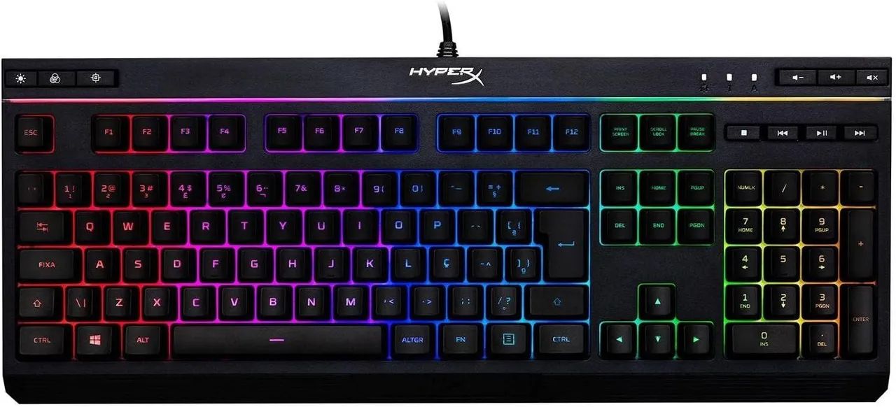 Teclado Gamer HyperX Alloy Core RGB ABNT2 - Perfeito Estado (Venda Rápida)
