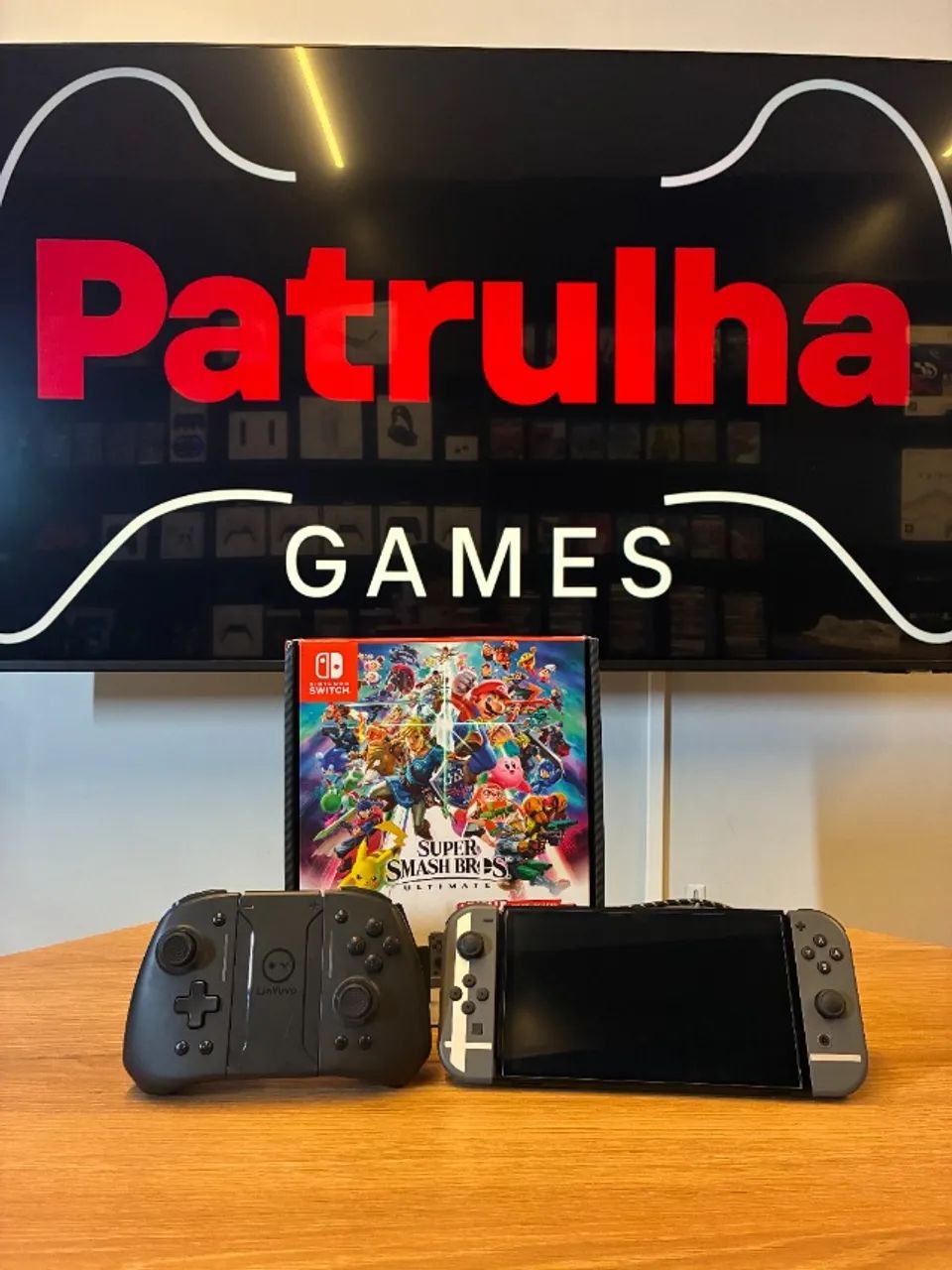 NINTENDO SWITCH OLED 128GB SEMI NOVO + CONTROLE + GARANTIA EM LOJA