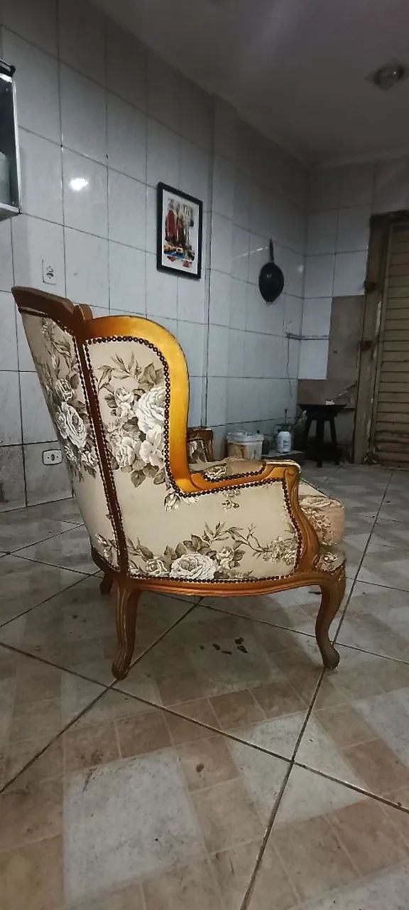 Poltrona clássica Luiz 15  - Foto 4