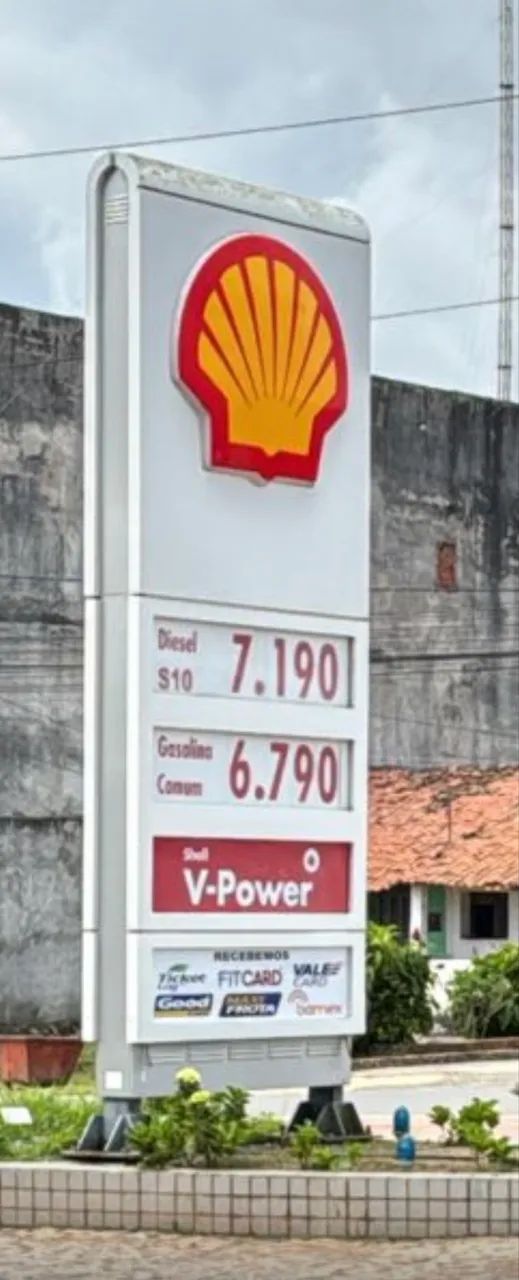 Placa de preços para posto de combustível  - Foto 2