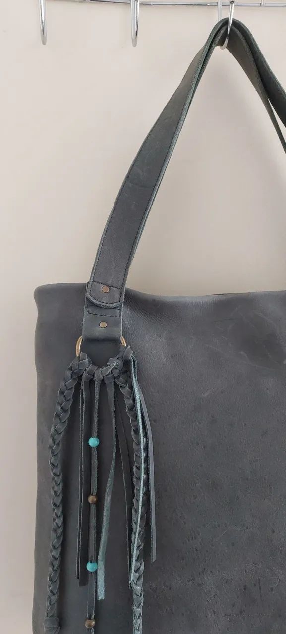Bolsa couro tiracolo Via Mia - Foto 2