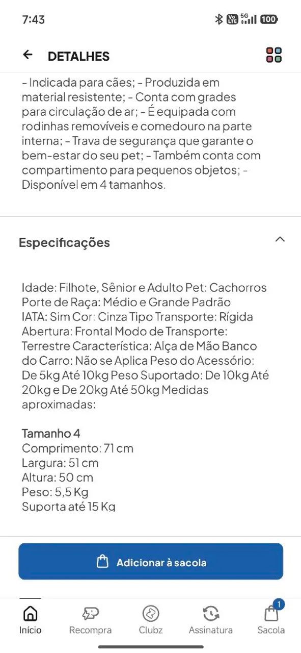 Caixa de Transporte Chalesco Nº 4 - Aprovada no Padrão IATA | Ideal para Viagens e Voos - Foto 5
