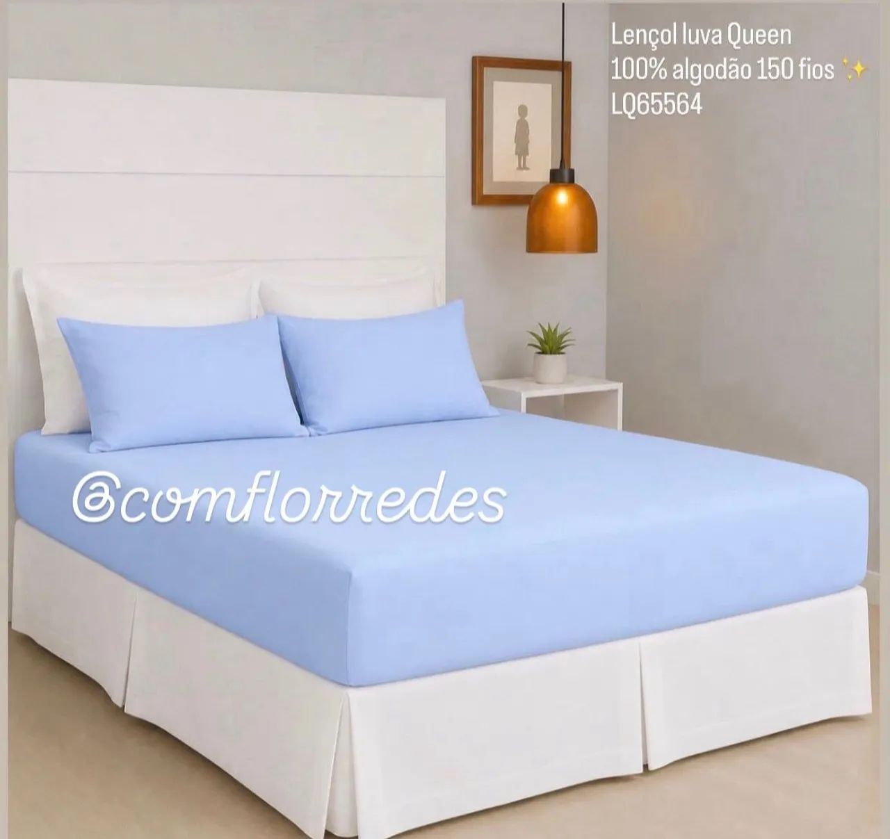 Lencol luva Queen - RECEBA EM CASA  - Foto 2