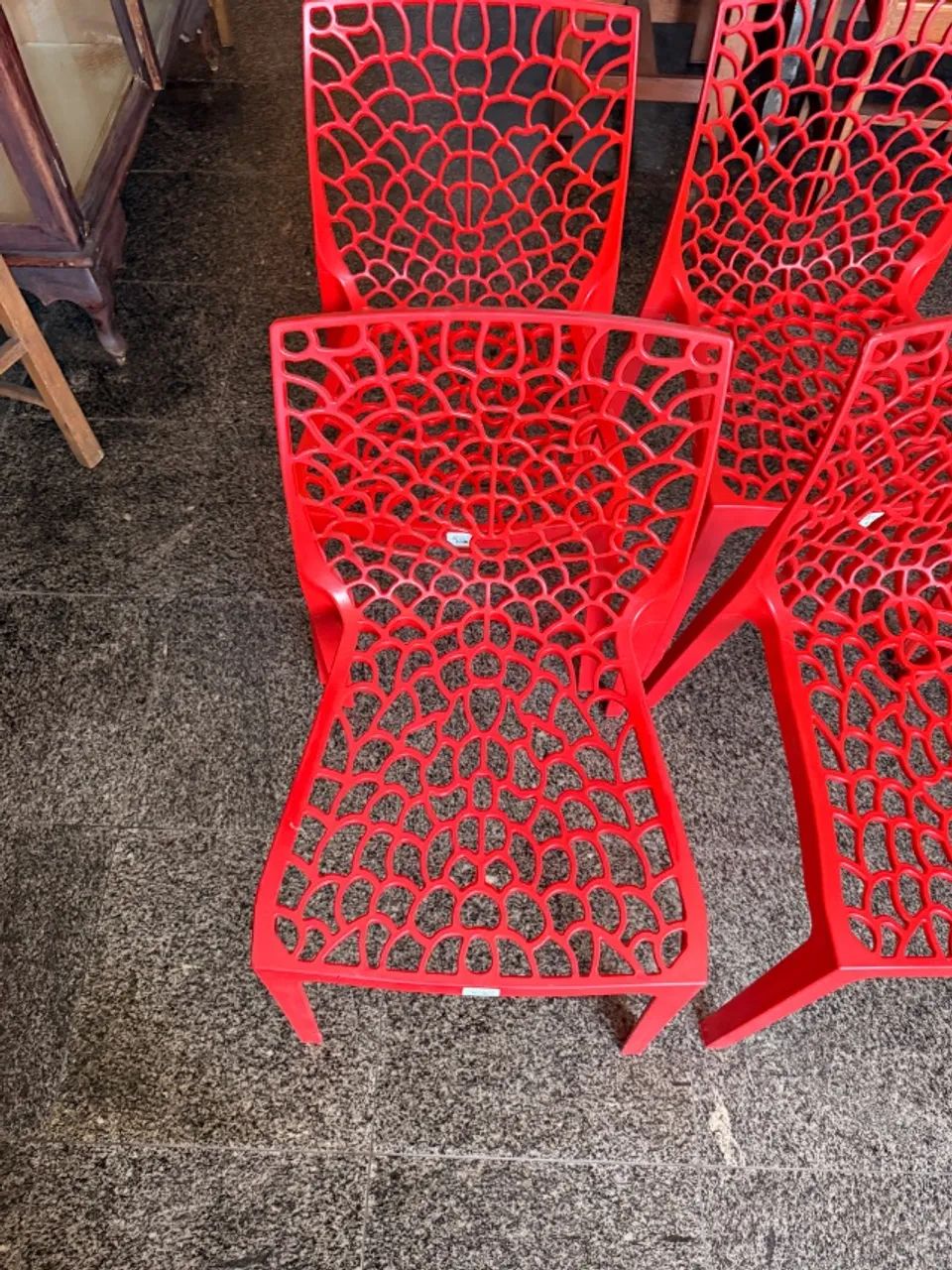 CONJUNTO CADEIRAS VERMELHA  - Foto 2