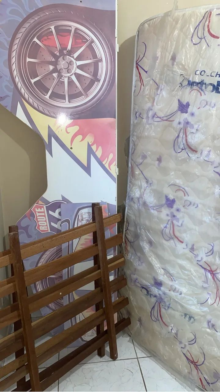 Cama de Carrinho + Colchão Ortobom - Foto 2