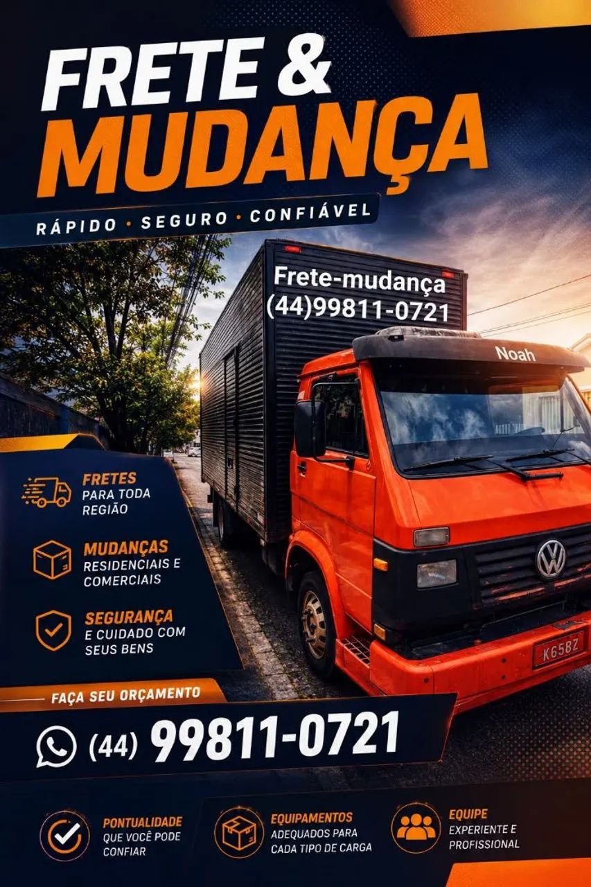 Mudanças e fretes para Maringá e toda região 