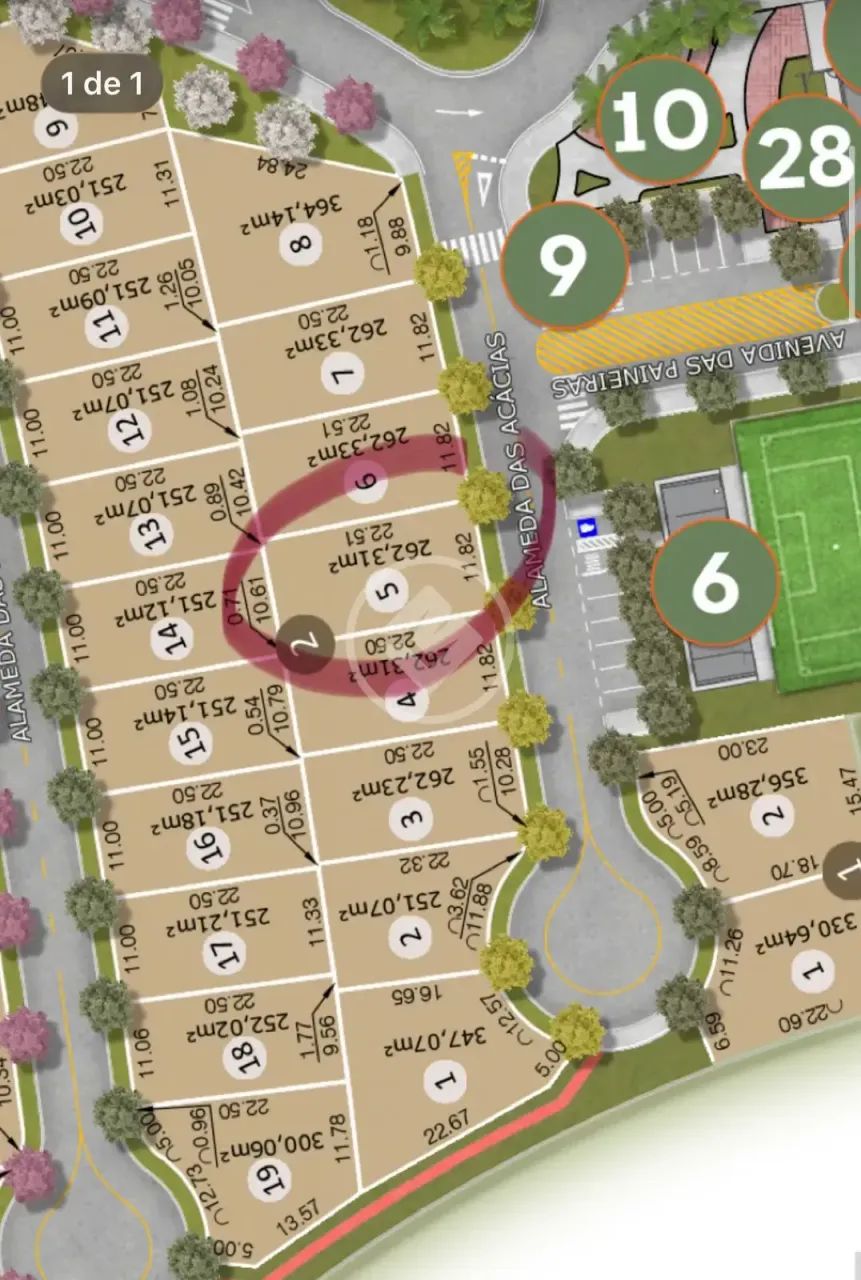 Terreno de 262m² no Condomínio Reserva dos Ipês codigo: 354465