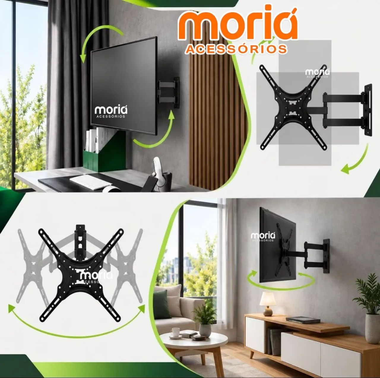Suporte para Tv Articulado 55 polegadas ou 60 polegadas - Foto 5