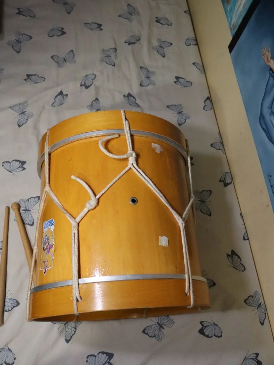Tambor Alfaia 16 Polegadas Gope Aro Metálico - Foto 4