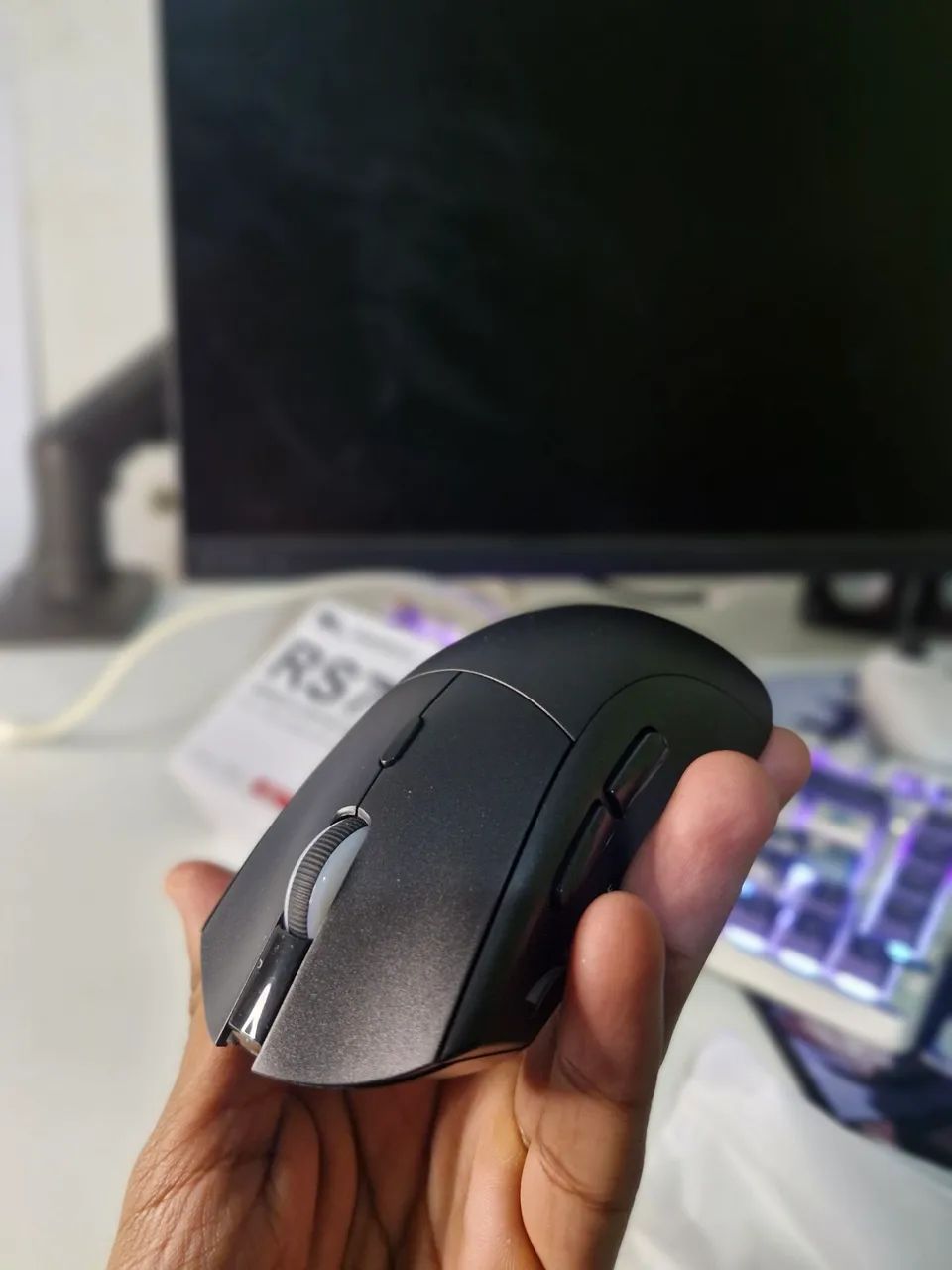 Mouse Gamer sem fio SmailWolf RS7- NOVO - Foto 4