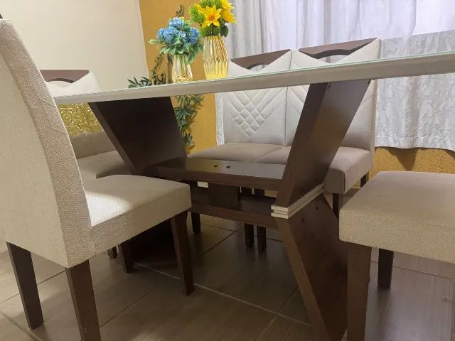Mesa de jantar 6 lugares