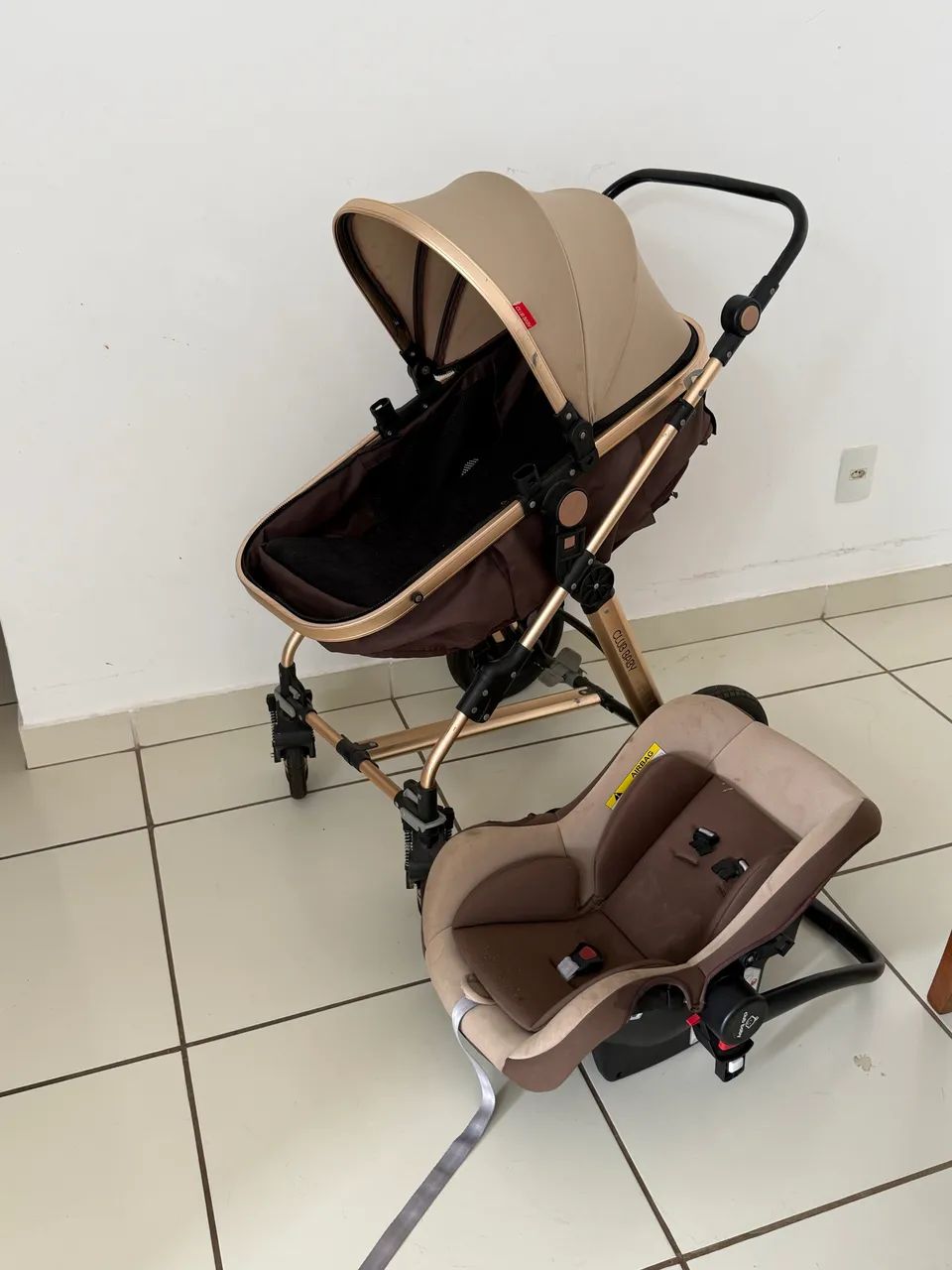 Carrinho de bebê + bebê conforto  - Foto 3