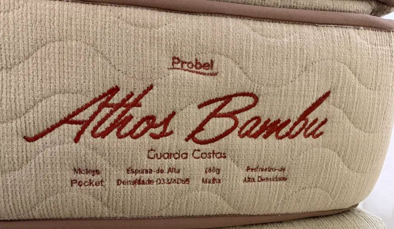 Cama Box Queen Probel Athos Bambu Completa - Molas Ensacadas - Foto 5