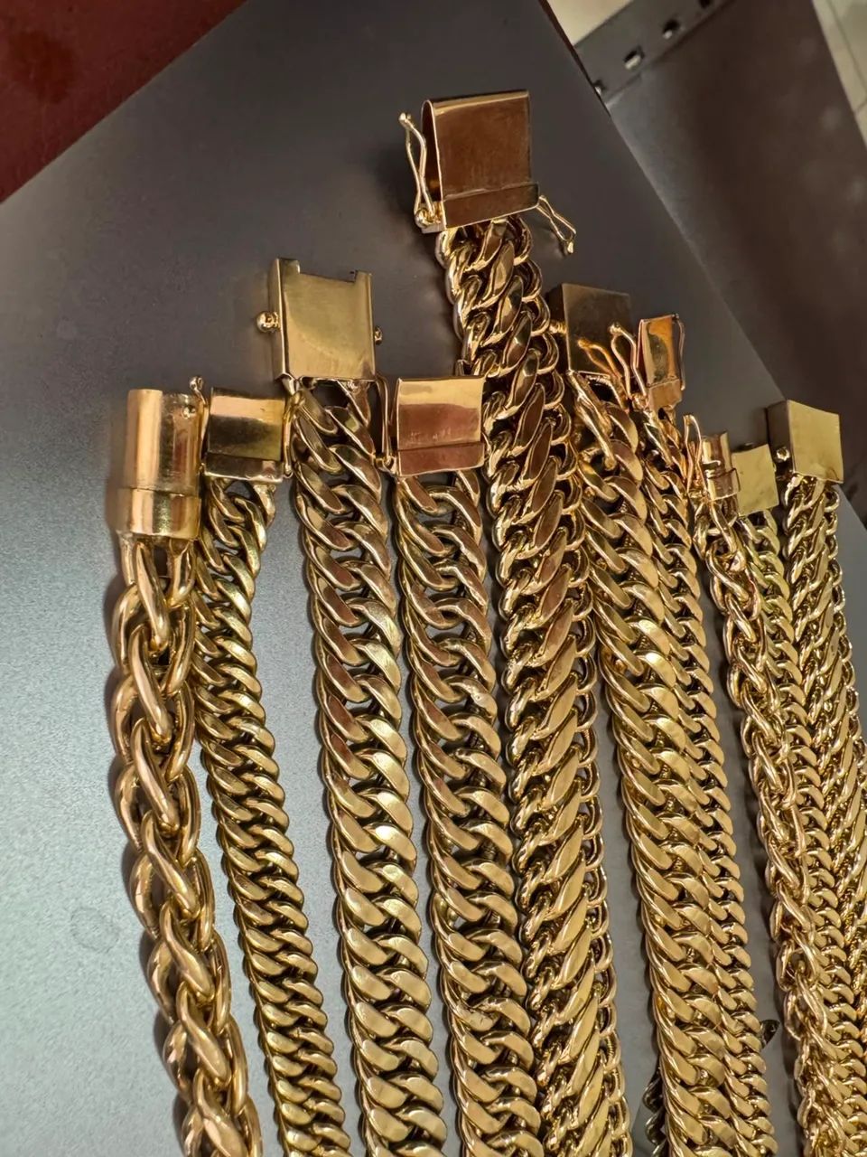 Pulseiras de ouro 18k 355 a g certificado garantia eterna 