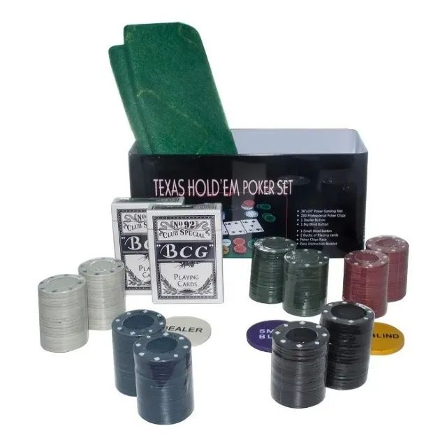 Poker Profissional Chips Jogo Com 200 Fichas  - Foto 3