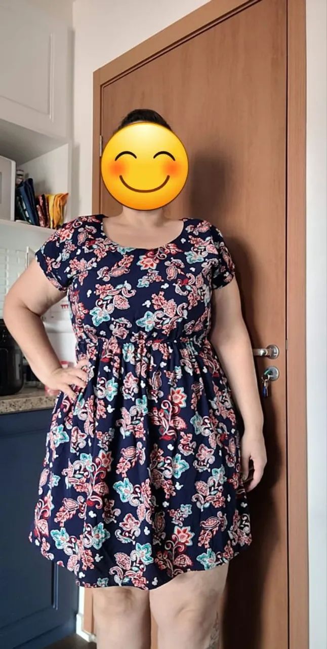 Vestido Curto Estampado Marisa