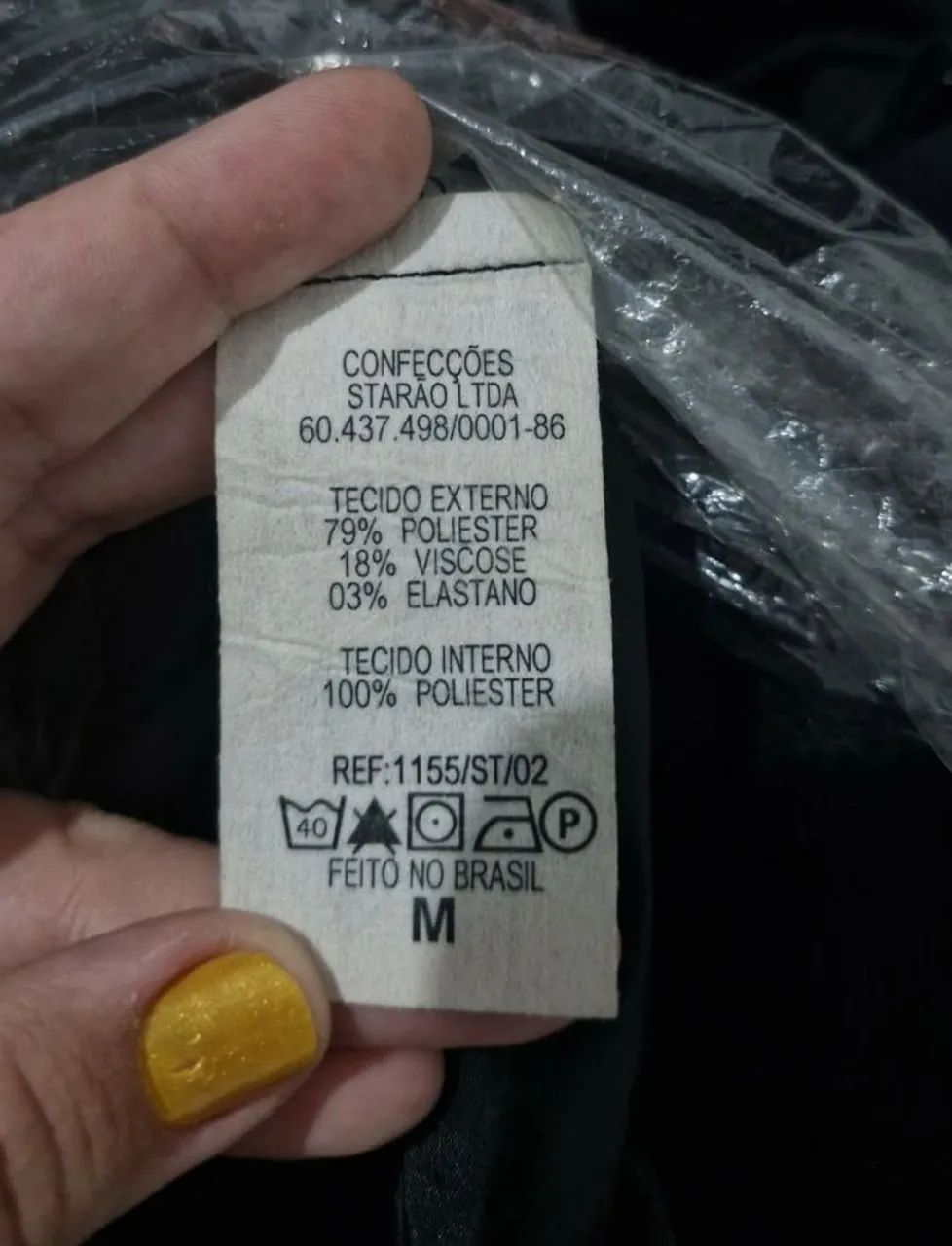 Casaco sobretudo preto - Foto 3