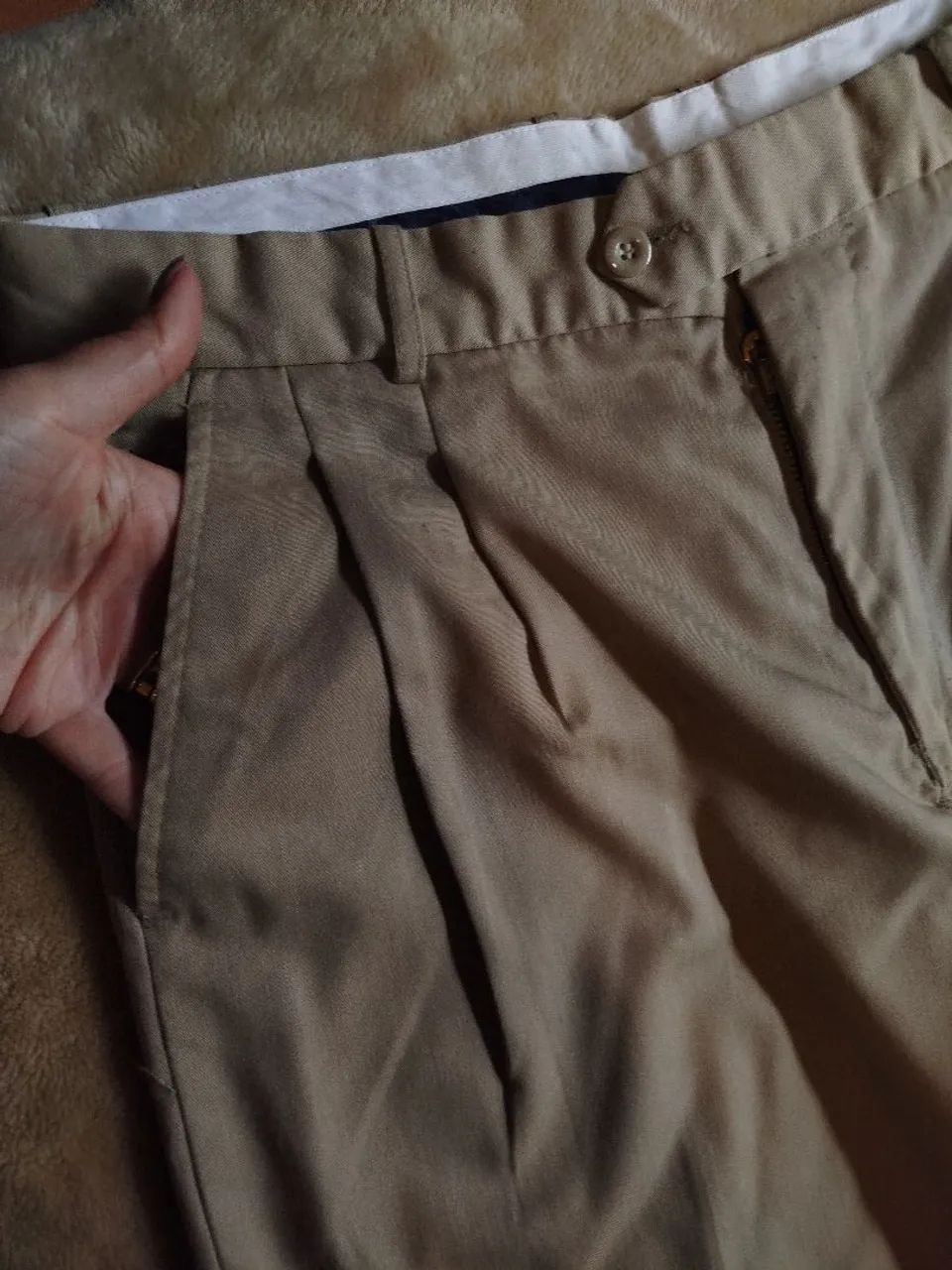 Calça alfaiataria bege 44 - Foto 2