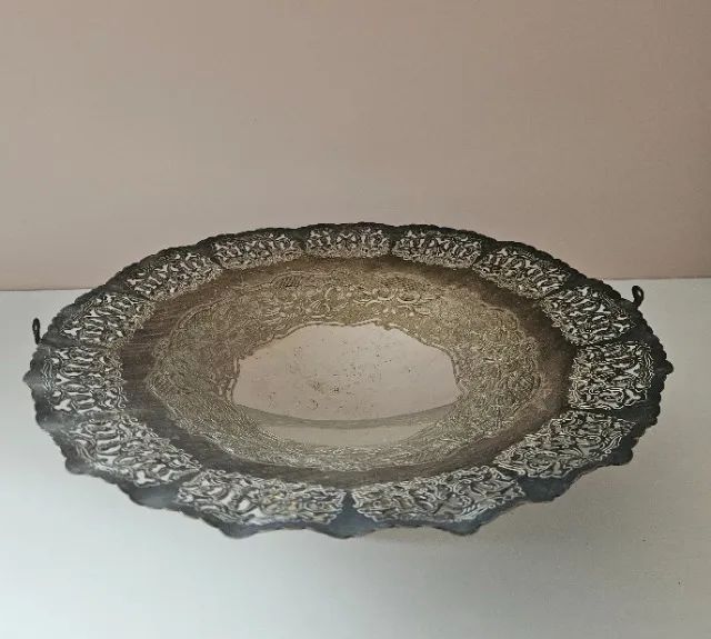 Centro de Mesa de Prata com Borda Ornamentada - Foto 2