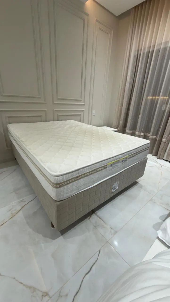 Cama Box Anjos + colchão inducol BEAUTY Hisupport