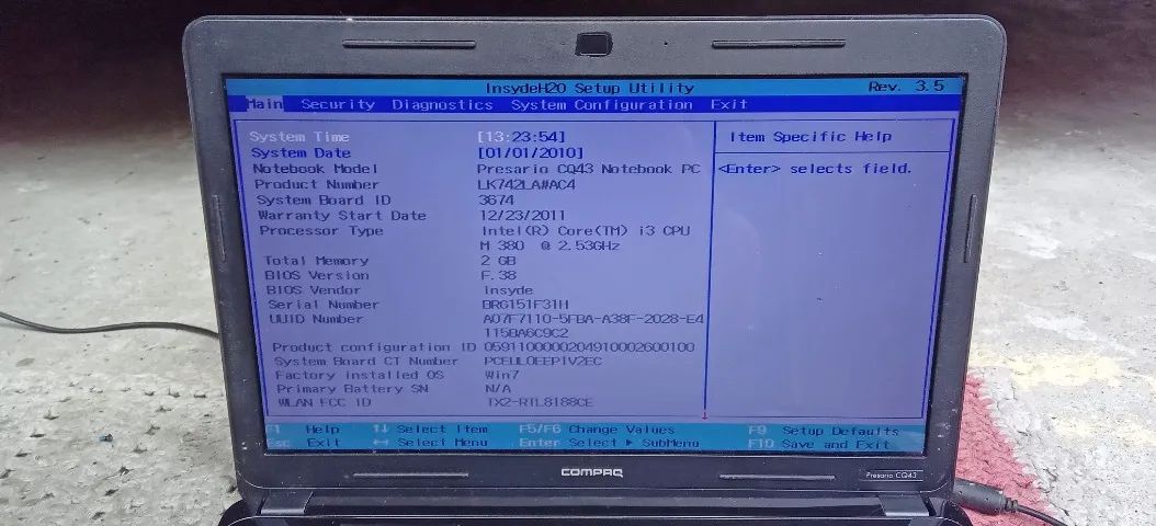 Notebook Hp core i3 com 2gb sem Hd para peças - Foto 3