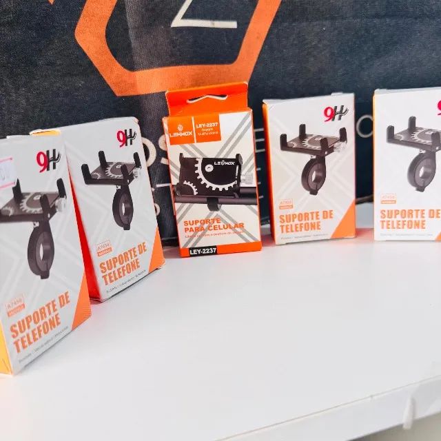 Suporte Universal Celular para Moto Bike - Alumínio Ajustável