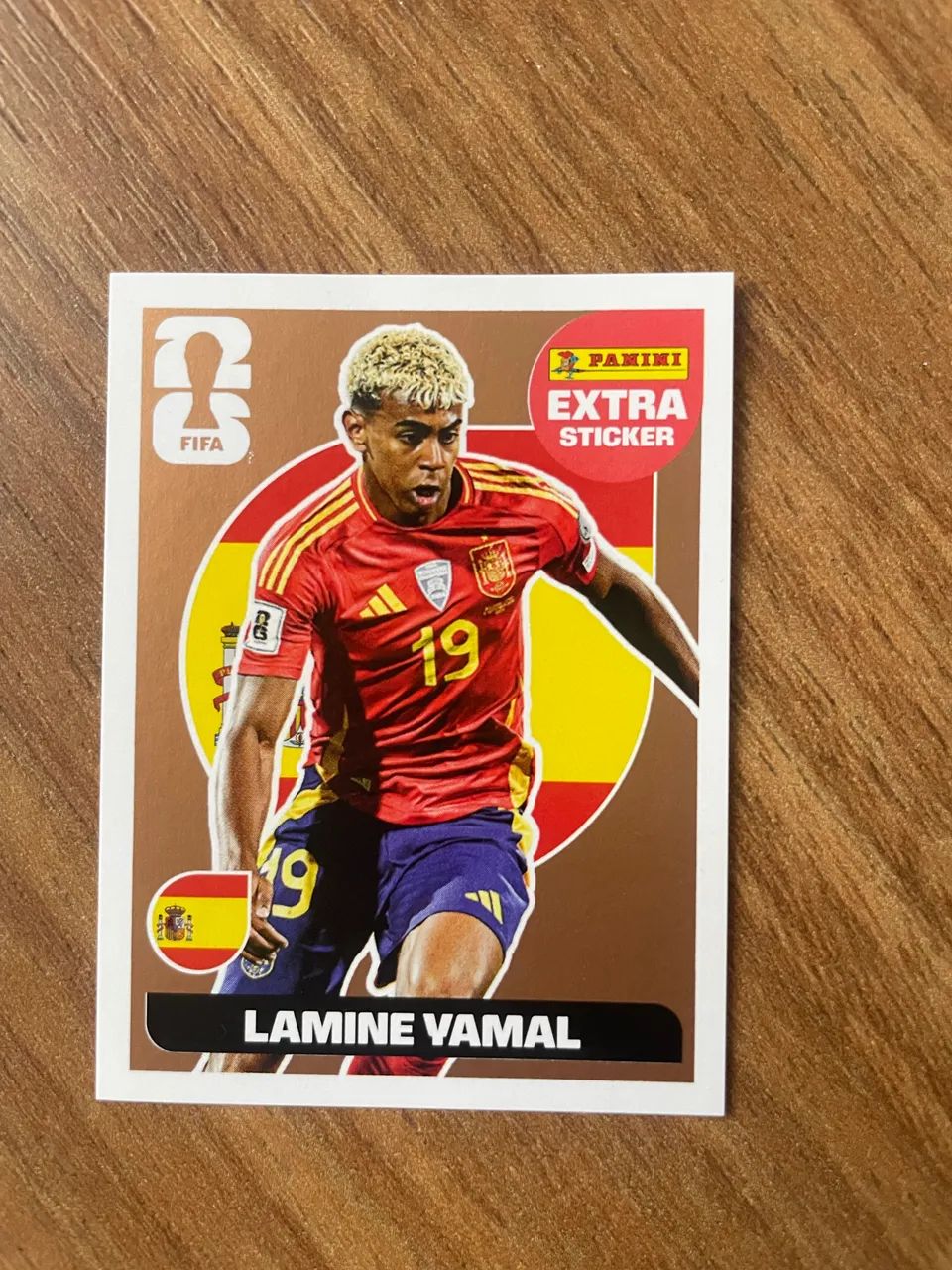 Figurinha Lamine Yamal - versão Bronze, 